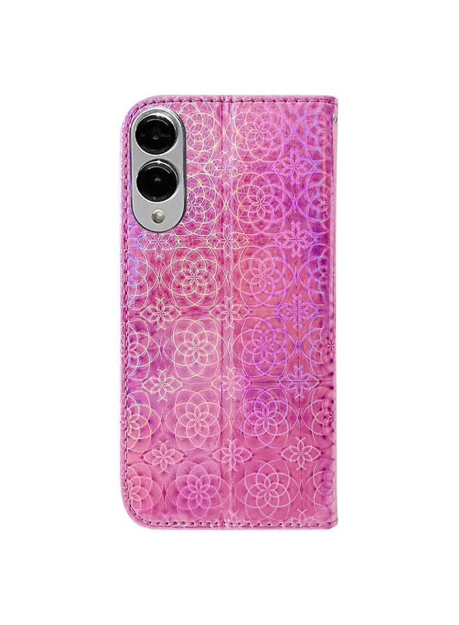 S-TOP Case For Samsung Galaxy S25 Edge 5G Colorful Magnetic Buckle Leather Phone Case - Image 3