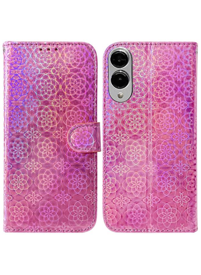 S-TOP Case For Samsung Galaxy S25 Edge 5G Colorful Magnetic Buckle Leather Phone Case - Image 1