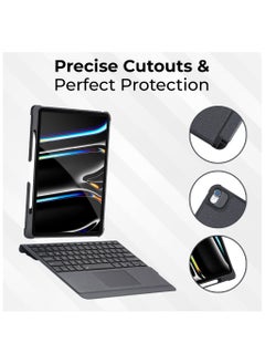 iPad 10.9 10th Gen 2022 Keyboard Folio Combo with Detachable Keyboard Trackpad and Smart Connector English & Arabic with Screen Protector in Elegant Adjustable Stand, Portrait/Landscape Dual Mode, 7 color Backlit Keyboard - pzsku/Z6FDE56FCB7957957F8DEZ/45/_/1736853937/71221336-fb7f-4d40-bdf5-a027e513abfe