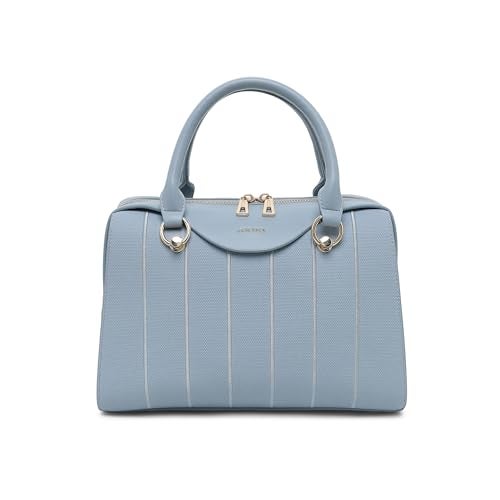 Akiki London Women's Elizabeth Medium Satchel Handbag|Premium textured fabric|Spacious compartment|Dual Strap|2 Internal Pockets|Stylish Womens Handbag - Image 1