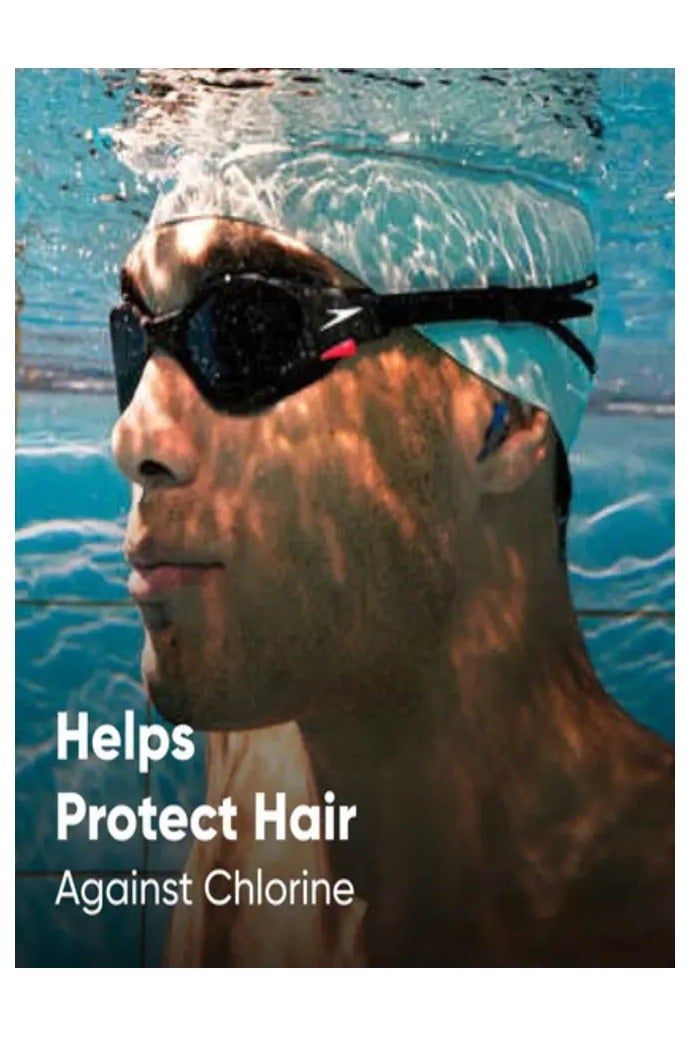 speedo Printed Silicone Swim Cap  Red, Hydrodynamic & Durable - Image 5