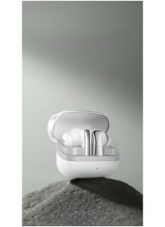 GREEN LION True Wireless Earbuds Manchester  with Bluetooth 5.4 & Low Latency Mode, 4H Playtime, Fast Charging, 8mm Drivers & Long Standby/ Ergonomic Noise-Isolating In-Ear Headphones for Music, Calls & Gaming - White  - Image 3