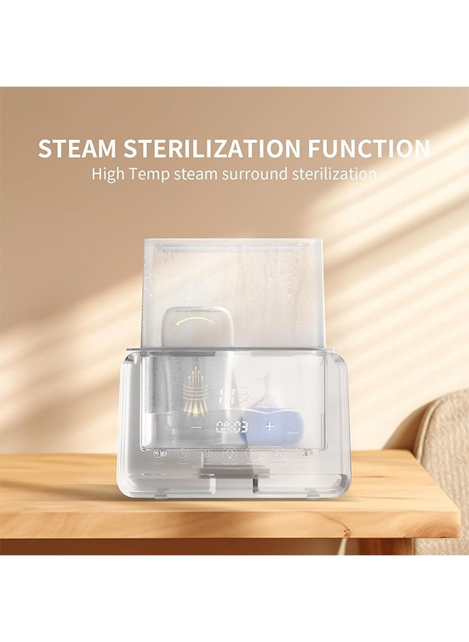 Super ZYouth - Baby Double Bottle Warmer, 10-in-1 Multifunction Breast Milk Warmer with Night Light, Fast Baby Food Heater and Defrost Warmer with Timer, LCD Display Accurate Temperature Adjustment, 48H Keep Warm - Image 1