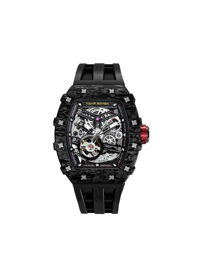 TSAR BOMBA ساعة رجالية أوتوماتيكية مطاط  - - Image 1