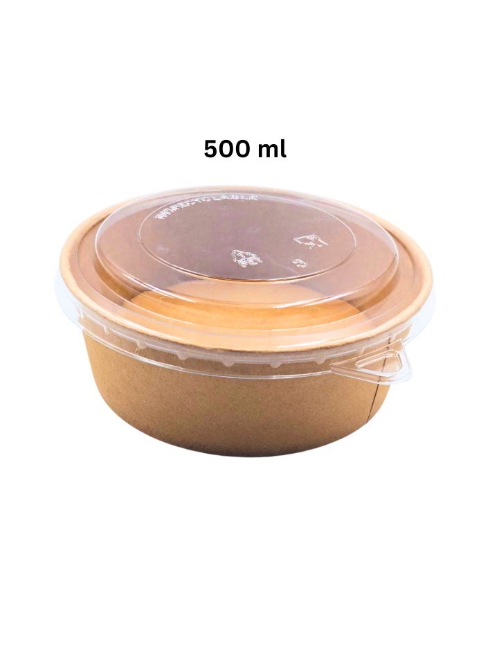 PureEarth Kraft Salad Bowl – (25 Pieces) | Eco-Friendly & Biodegradable  - Image 3