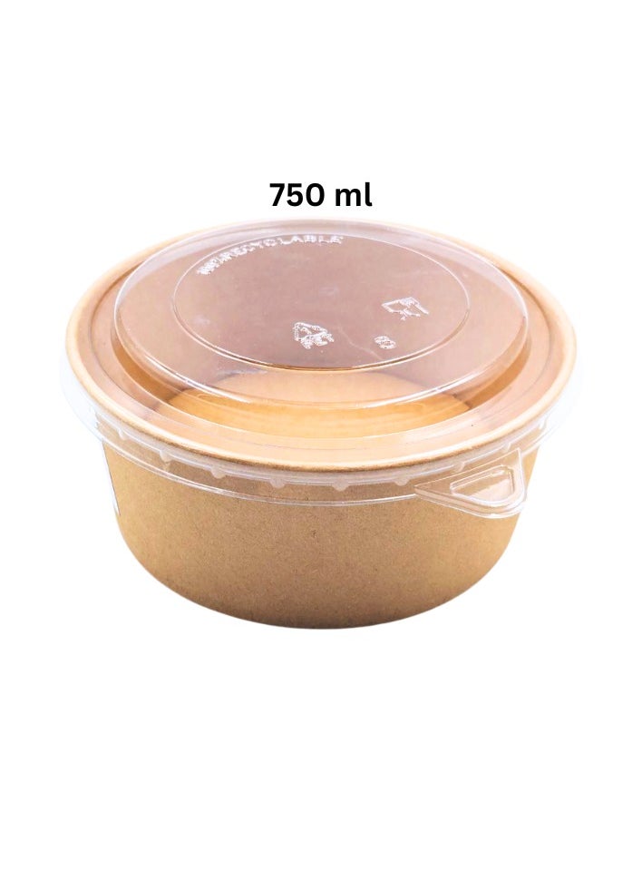 PureEarth Kraft Salad Bowl – (25 Pieces) | Eco-Friendly & Biodegradable  - Image 4