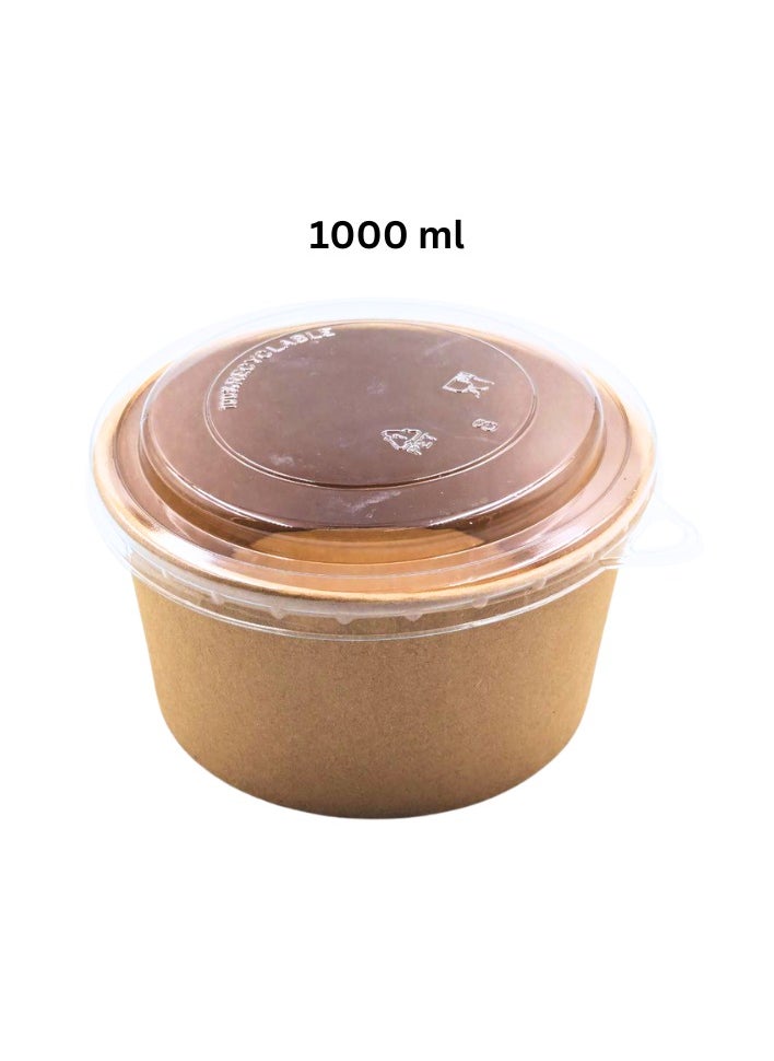 PureEarth Kraft Salad Bowl – (25 Pieces) | Eco-Friendly & Biodegradable  - Image 5