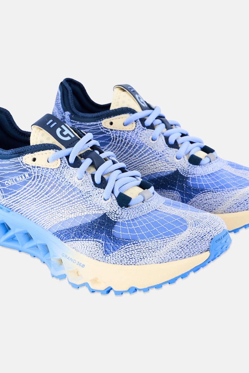 COLE HAAN Women Medium 5zg Embrostitch Lace Up Running Shoes, Multicolor - Image 4