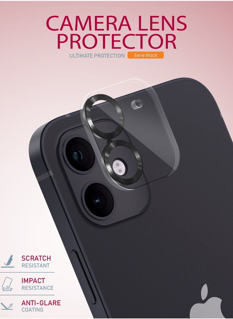 Moxedo Camera Lens Protector, 9H Tempered Glass, Scratch Resistant Aluminum Alloy Frame Camera Cover Screen Protector Compatible for iPhone 12/6.1 inch - EERIE BLACK - pzsku/Z6FDEAC61B09ADEFF4B86Z/45/_/1651144327/485048d4-3f5e-419c-9cf4-f8284e0554ac