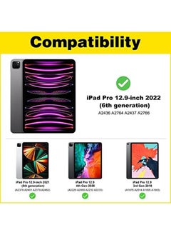 Procases For Ipad Pro 12.9 Inch Privacy Screen Protector 6Th 5Th 4Th 3Rd Generation 2022 2021 2020 2018 Anti Spy Tempered Glass Screen Film Guard For Ipad Pro 12.9"  - Image 2
