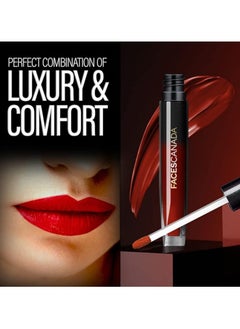 Faces Canada FACES CANADA Comfy Silk Liquid Lipstick Infused With Nourishing Mulberry Oil & Shea Butter, Longwear Transfer Proof Highly Pigmented Lip Color With Smooth Texture, Satin Matte Finish - Breezy Coral 03  - Image 4