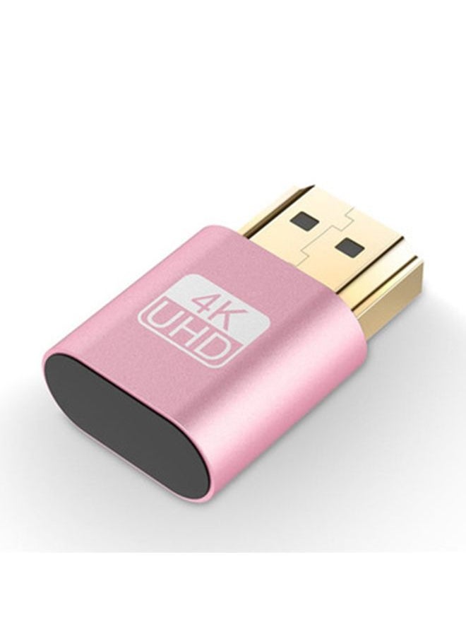 BURAQ - VGA Virtual Display Adapter HDMI 1.4 DDC EDID Dummy Plug Headless Display Emulator (Pink) - Image 1