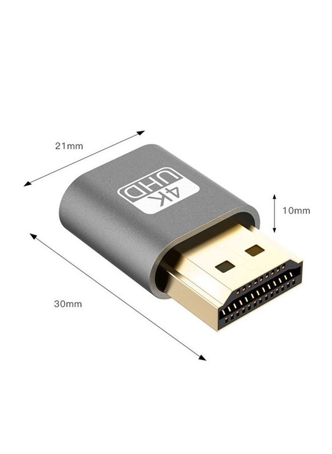 BURAQ - VGA Virtual Display Adapter HDMI 1.4 DDC EDID Dummy Plug Headless Display Emulator (Pink) - Image 1