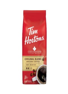 Tim Hortons Tim Hortons Original Blend, Medium Roast Ground Coffee, Perfectly Balanced, Always Smooth, Made with 100% Arabica Beans, 12 Ounce Bag  - Image 1