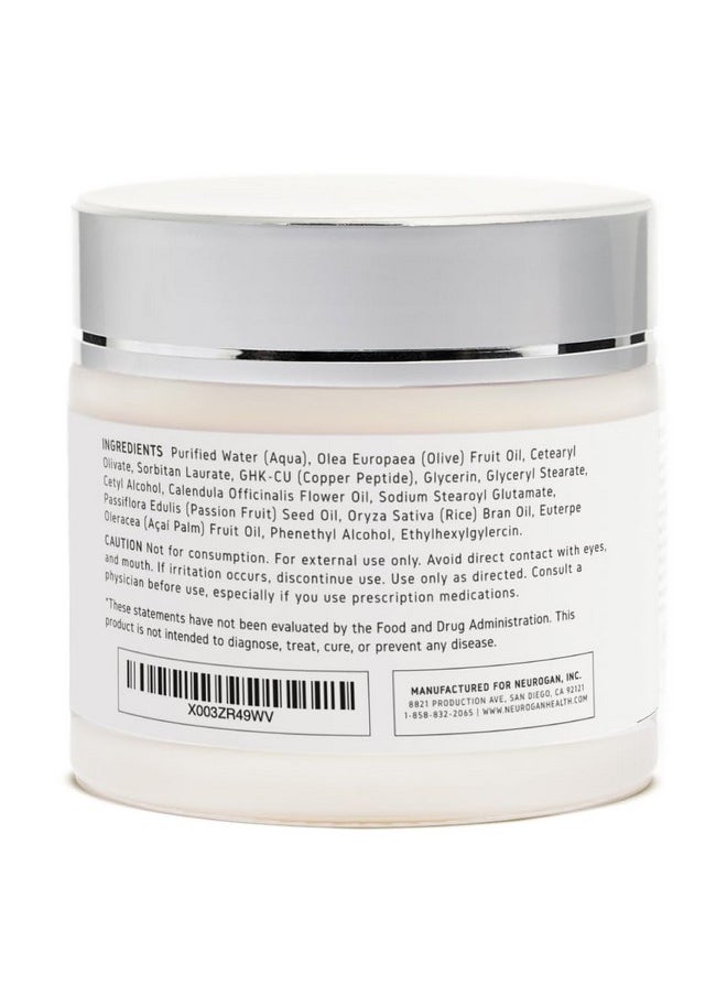 Neurogan - Neurogan Revitalizing GHK-Cu Copper Peptide Neck & Face Cream | Active Peptide Moisturizer, Skin Repair Cream for Radiant Skin | Daily Use Skin Care Hydration Face Moisturizer, 1,200 MCG, 2oz - Image 1