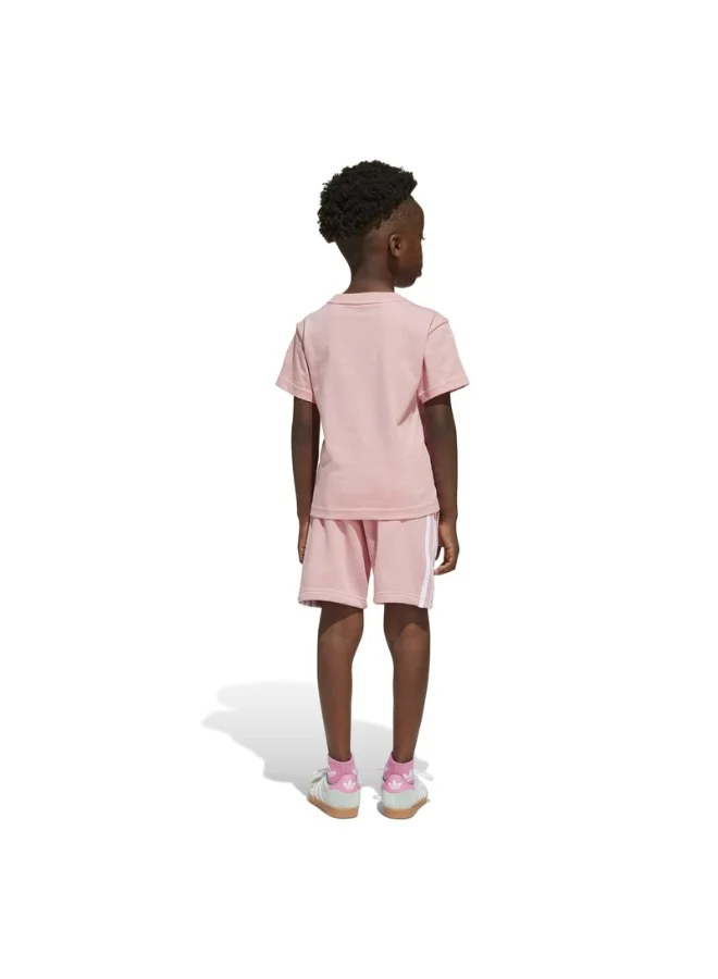 adidas SHORT TEE SET Pink Originals Kids SUITS