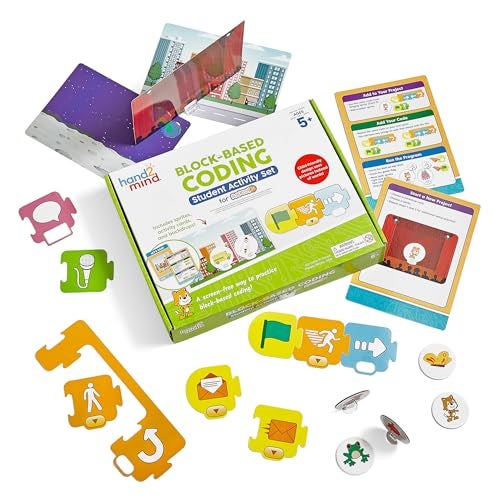 hand2mind ScratchJr BlockBased Coding Student Activity Set Learn to Code Computer Science and Programming for Kids STEM Activities STEM Classroom Coding for Kids Science Teacher Supplies - Image 1