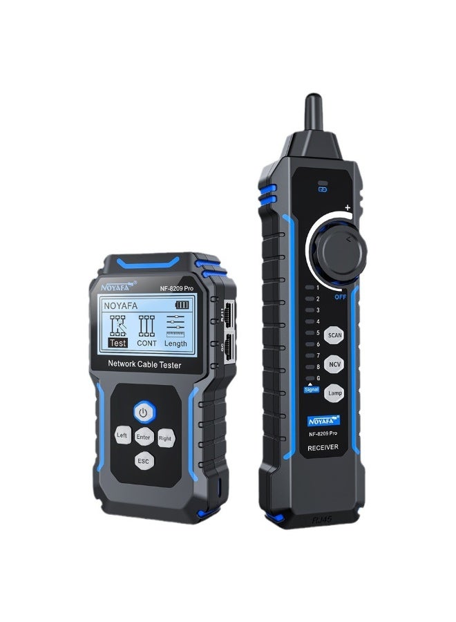 NOYAFA NF-8209Pro Network Cable Tester, Ethernet Cable Tester with PoE,NCV, Cable Length Test, Line-to-line Dual Mode,Trouble-Free Line Scan Mode, Port Flashing,CAT5,CAT6 Line Tracer,LAN Network Cable Tracer - Image 2