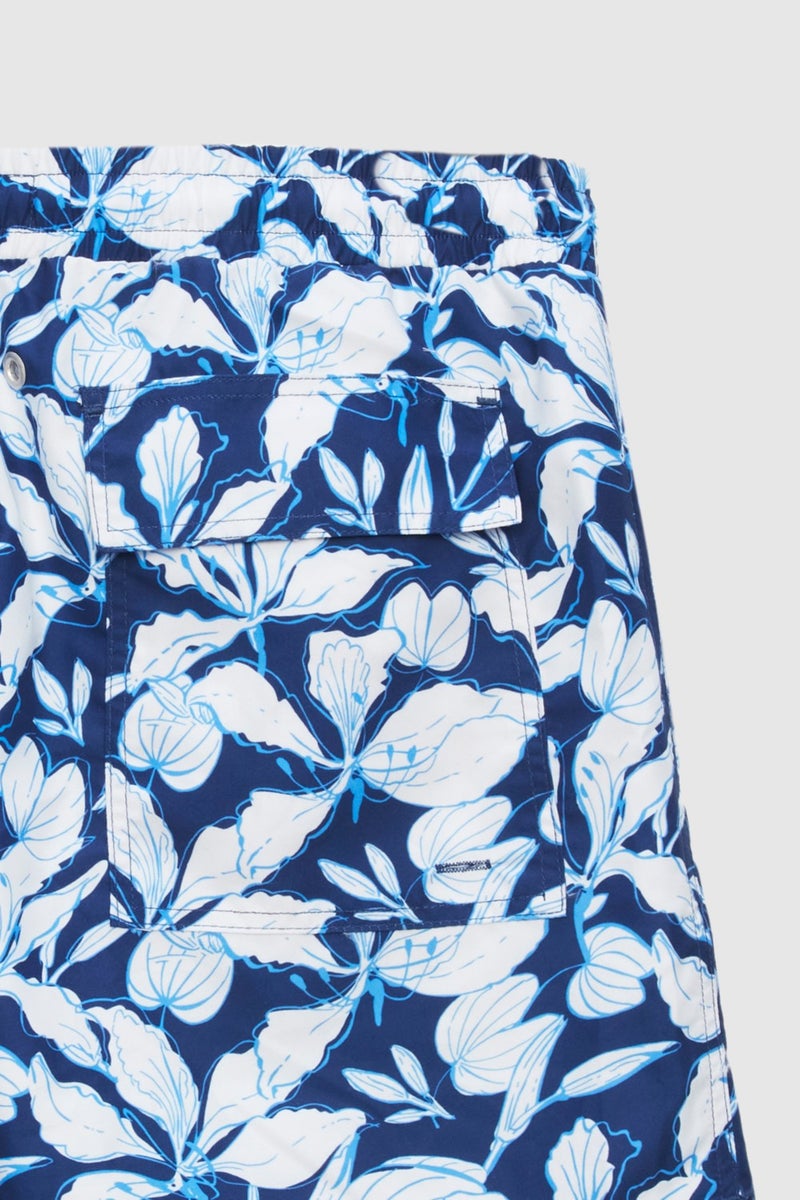twn Regular Fit Navy Blue Printed Shorts Swimsuit 0EC62AD06105M  - Image 4