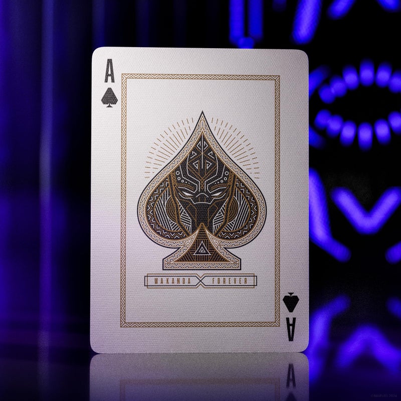 ثيري 11 نظرية 11 من النمر الأسود ممتاز Marvel Play Play Size Size Poker Size Standard Index Plant - Image 3