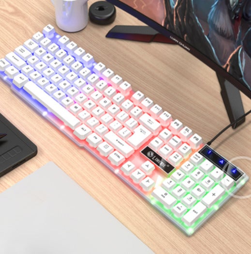 GTX300 Gaming Keyboard and Mouse Set with Colorful BacklightTX30 single keyboard White TX30 single keyboard White 