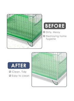MOXO Bird Cage Seed Catcher, Adjustable length Bird Cage Cover, Seed Feather Catcher, Soft Airy Nylon Mesh Parrot Net, for Parrot Cage Seed GuardWhite, Not Include Birdcage  - Image 5