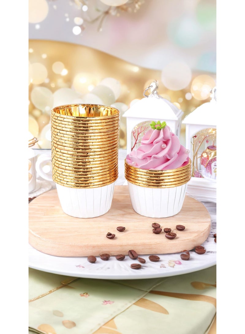 Bukela Sweet seven Convenient Cupcake Ramekins Set | 50 Disposable 7oz Cups with Lids | Muffin Baking Cups for Weddings & Birthdays | Easy Cleanup for Parties - Image 5