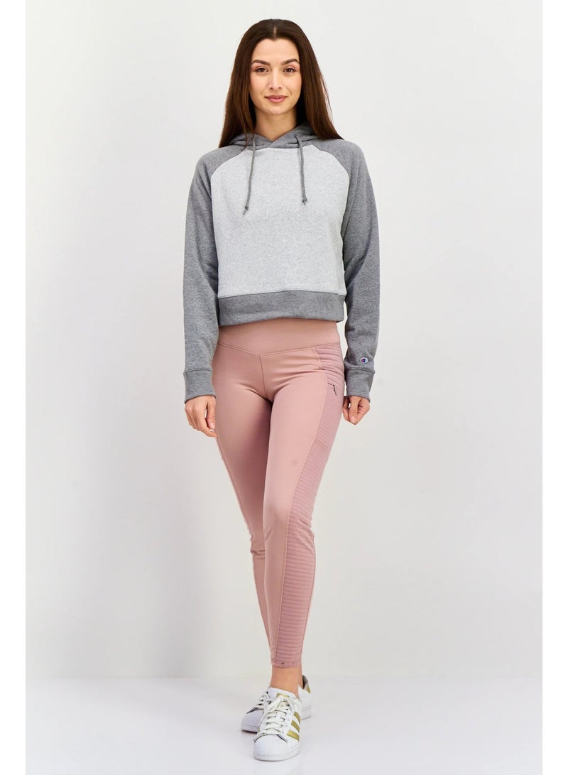 Champion Women Sportswear Fit Hooded Outdoor Sweatshirt, Grey - Image 2