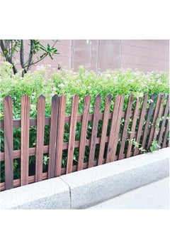 LINGWEI Wooden Picket Garden Fence Landscape Edging Border Natural Solid Wooden Fence For Home Outdoor Garden Patio Panel  - Image 3