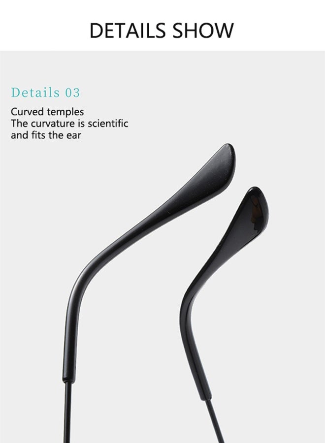 Sunglasses for Women and Men UV Protection Hexagon comes with a glasses case and a glasses cleaning cloth - Image 4