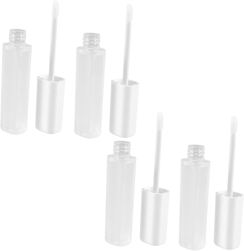 Healeved 4pcs Empty Lip Gloss Tube Tube Lip Gloss Set for Diy Cosmetics Travel Balm Containers - Image 1