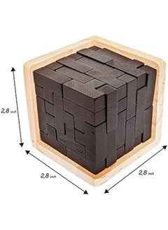 Engaging 3D Wooden Brain Teaser Puzzle for Kids and Adults - Challenging Desk Toy and Brain Boosting Game (Brown) - pzsku/Z6FDF5EFD02159219038CZ/45/_/1713573994/9f010c69-effb-4ec2-837a-8845ec3ca510