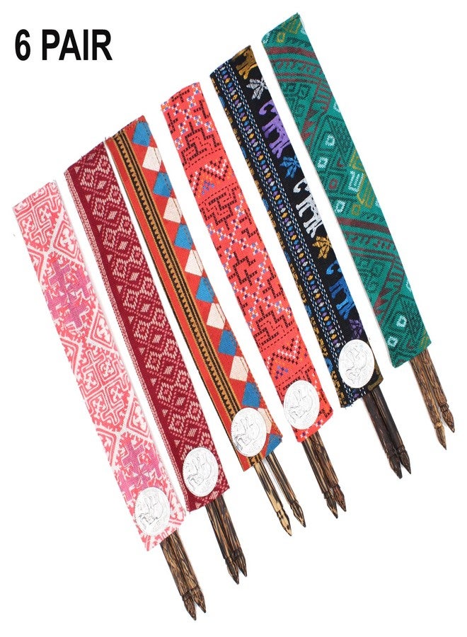 Baal Reusable Wooden Chopstick Set for Kids and Adults Easy to Use (Set of 6) - Image 4