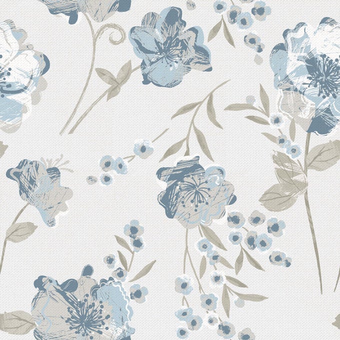 BOHO FLORAL WALLPAPER NEUTRAL FARMHOUSE BLUE FLOWER PEEL AND STICK WALLPAPER BEIGE BOTANICAL FLORAL CONTACT PAPER REMOVABLE WALL COVERING VINYL ROLL FOR BEDROOM LIVING ROOM CABINET 12X118