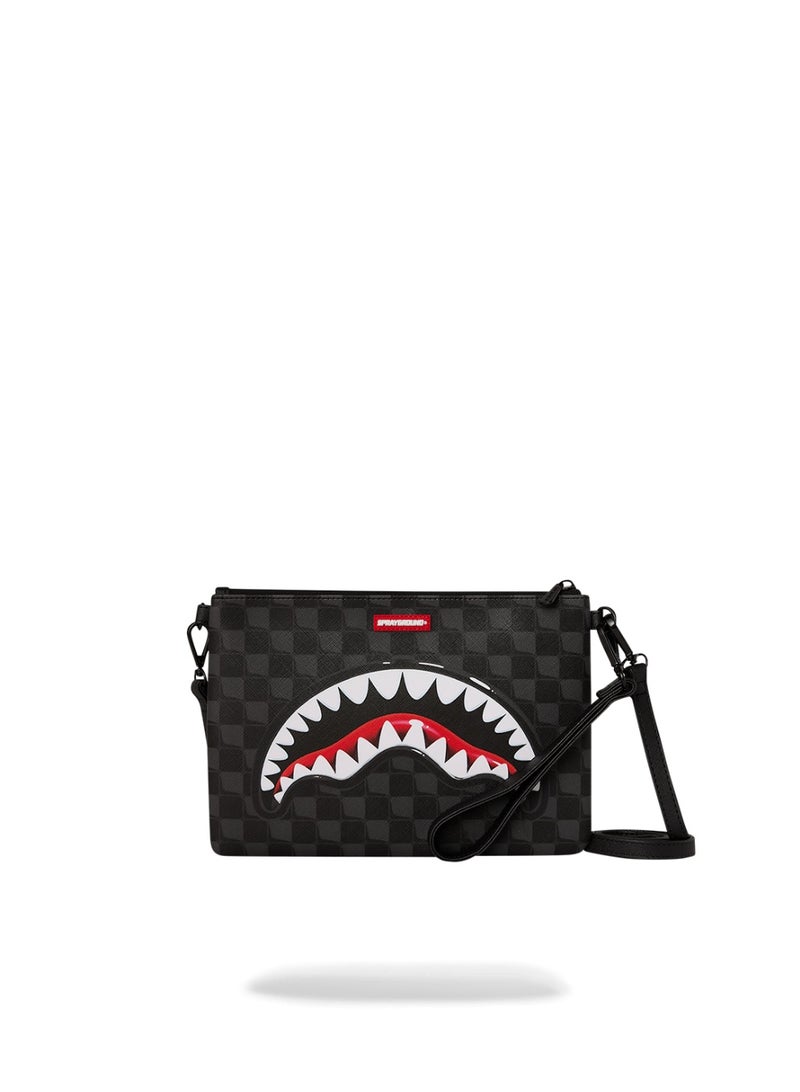 SPRAYGROUND SHARKS IN PARIS BALLOON BLACK CROSSOVER CLUTCH - Image 1