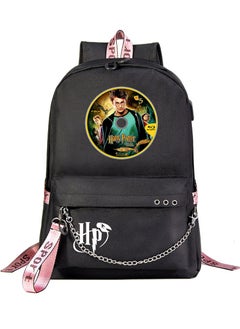 Harry Potter Cartoon Print Student Youth Large Capacity Backpack For Men And Women 