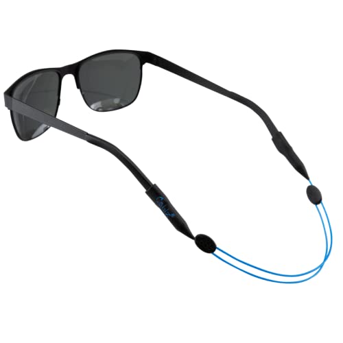 Cablz Monoz Adjustable Eyewear Retainer | Monofilament-Like Line, Adjustable, Off-The-Neck Eyewear Retainer Strap, 14in (Blue) - Image 2