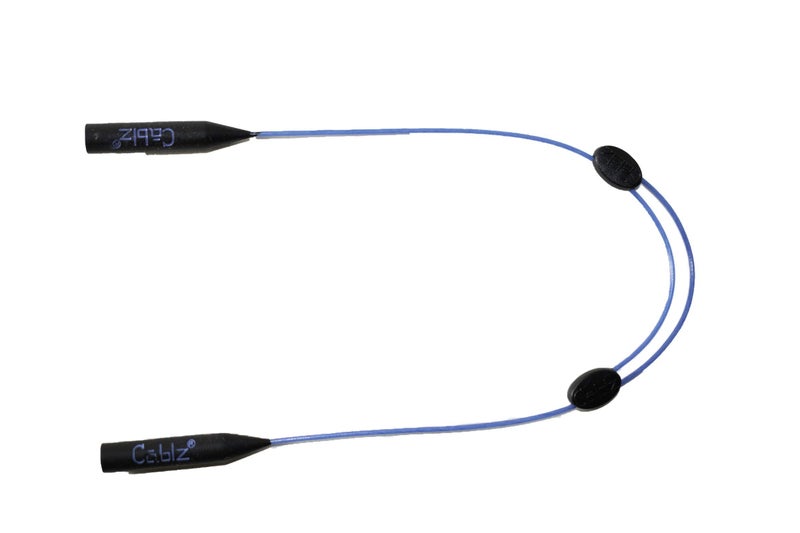 Cablz Monoz Adjustable Eyewear Retainer | Monofilament-Like Line, Adjustable, Off-The-Neck Eyewear Retainer Strap, 14in (Blue) - Image 4