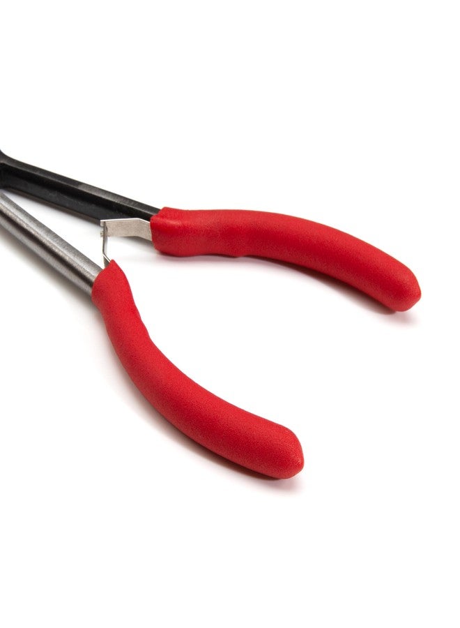 Steelman 11-inch Extra-Long Reach Flat Nose Duckbill Pliers, Textured Jaws for Grip, Spring Assist, Durable Steel, 3-⅛-inch Jaws, Dipped Handles - Image 5