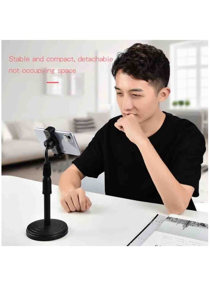 Desktop Lifting Telescopic Disc Base Mobile Phone Support