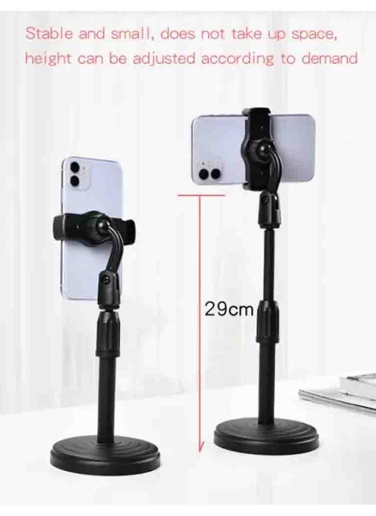 Desktop Lifting Telescopic Disc Base Mobile Phone Support
