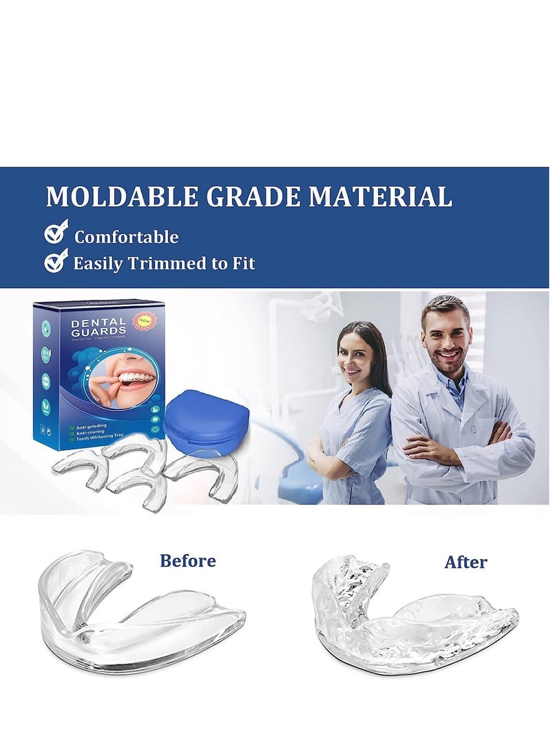 Generic Mouth Guard for Teeth Grinding, Mouth Guard for Sleeping Best Gum Shield for Grinding TeethClenching at Night, Reusable Mouth Guards Grinding Teeth for Adults  Kids to Prevent Bruxism, 4 Pcs  - Image 4