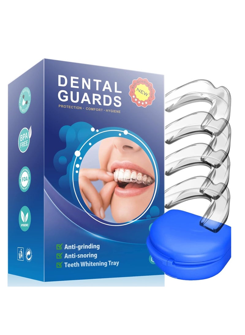 Generic Mouth Guard for Teeth Grinding, Mouth Guard for Sleeping Best Gum Shield for Grinding TeethClenching at Night, Reusable Mouth Guards Grinding Teeth for Adults  Kids to Prevent Bruxism, 4 Pcs  - Image 1