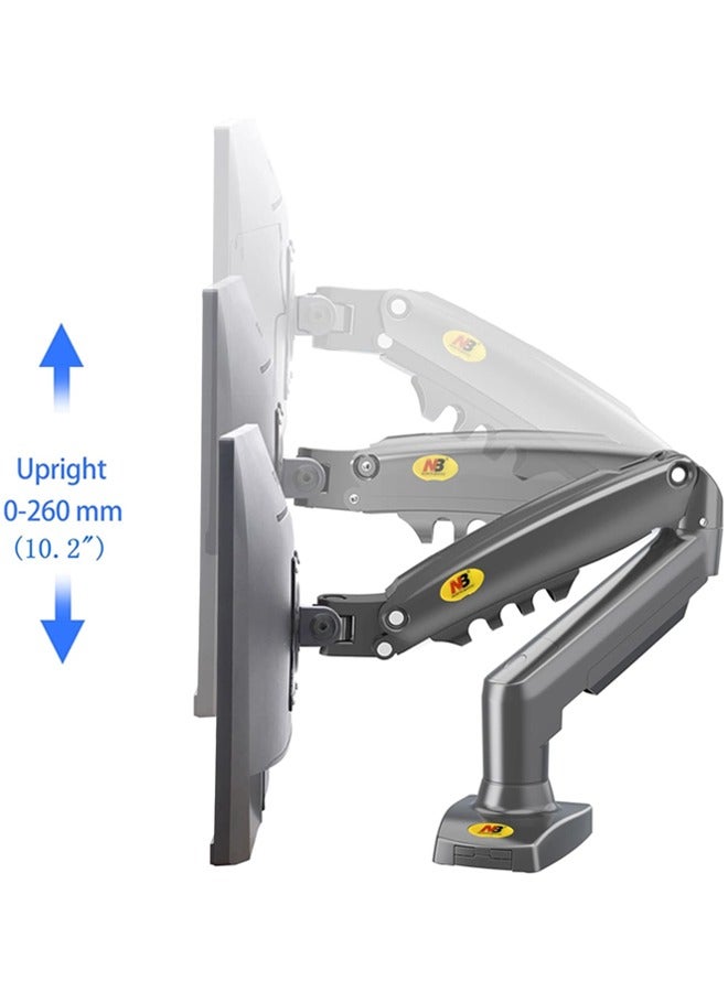 Hihonor Full Motion Swivel Monitor Arm with Gas Spring for 17-30''Computer Monitors,Monitor Desk Mount Stand(Within 2kg to 9kg)  - Image 3