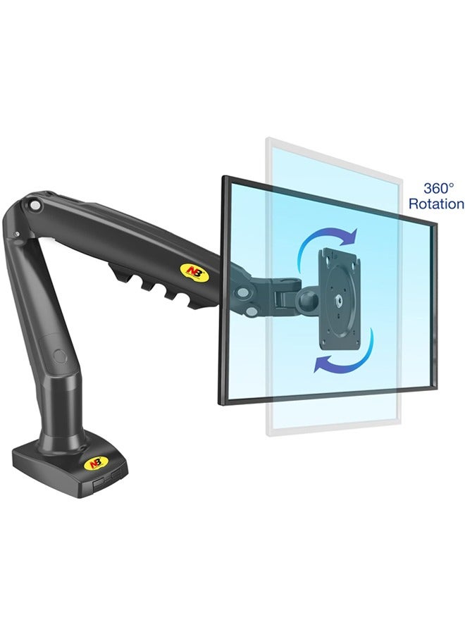 Hihonor Full Motion Swivel Monitor Arm with Gas Spring for 17-30''Computer Monitors,Monitor Desk Mount Stand(Within 2kg to 9kg)  - Image 4