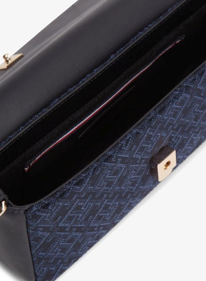 TOMMY HILFIGER TH Monogram Jacquard Weave Crossbody Bag - Image 4