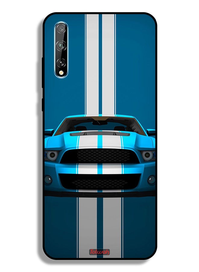 Tolwak Huawei Y8p Protective Case Cover Car Abstract Art - Image 2