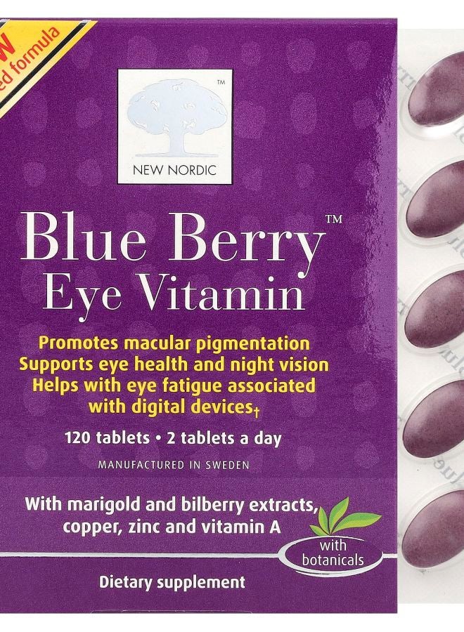 New Nordic Blue Berry™ Eye Vitamin  120 Tablets - Image 1