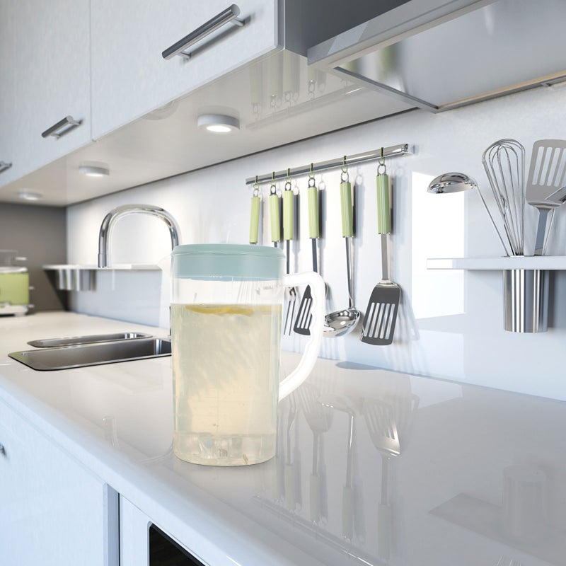 📦 إبريق بلاستيكي بسعة 2600 مل مقاوم للحرارة لتخزين المشروبات والماء البارد لون أزرق للاستخدام المنزلي - Image 4