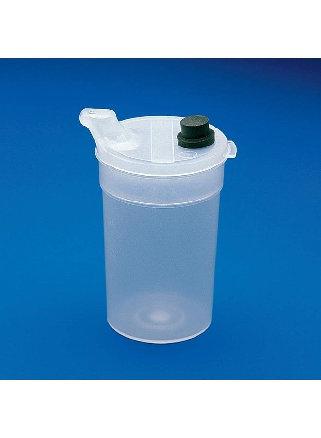 SP Ableware Flo-Trol Vacuum Feeding Cup and Lid with Soft Rubber Air Release Button - Plastic, Translucent (745850000) - Image 1